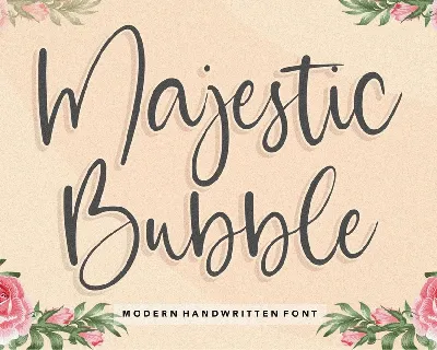 Majestic Bubble font
