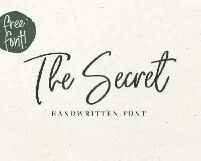 The Secret font