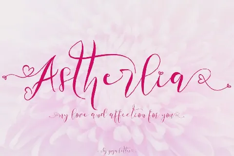 Astherlia font