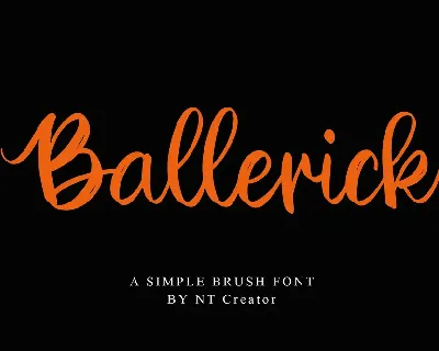 Ballerick font