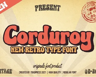 Corduroy font