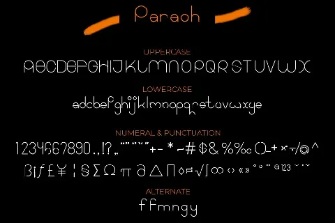 Paraoh font