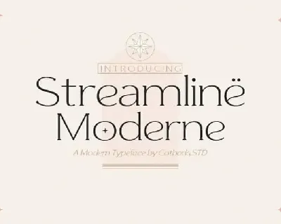 Streamline Moderne Serif font