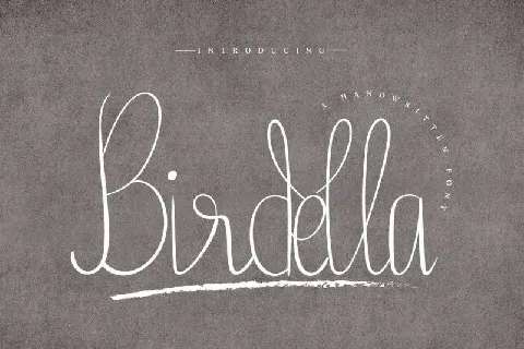 Birdella Calligraphy font