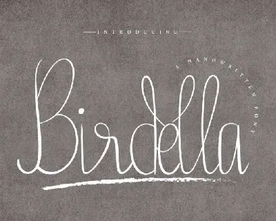 Birdella Calligraphy font