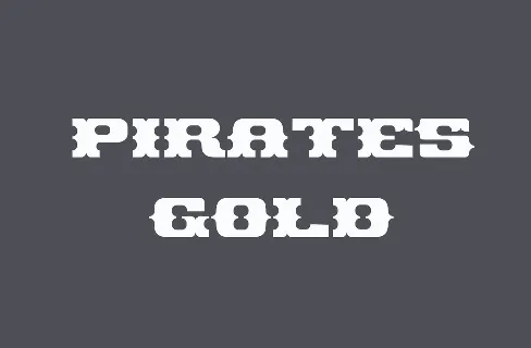 Pirates Gold font