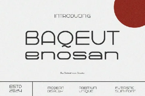 Baqeut Enosan font