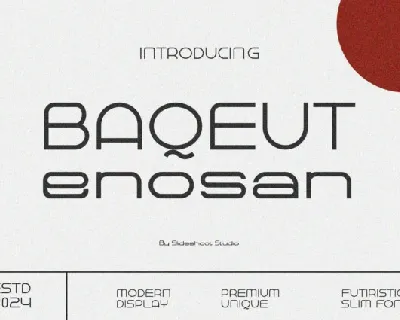 Baqeut Enosan font