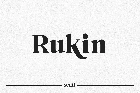 Rukin font