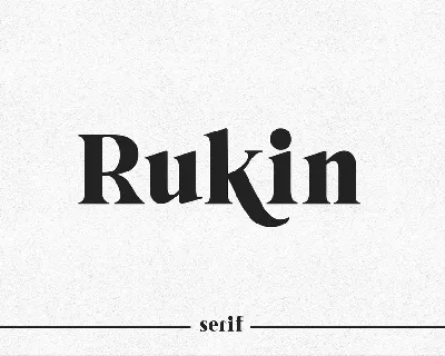 Rukin font