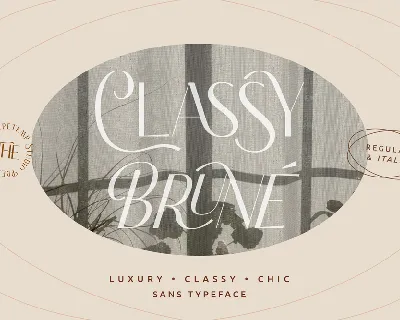 Classy Brune font