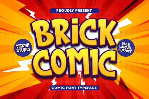 brick comic font