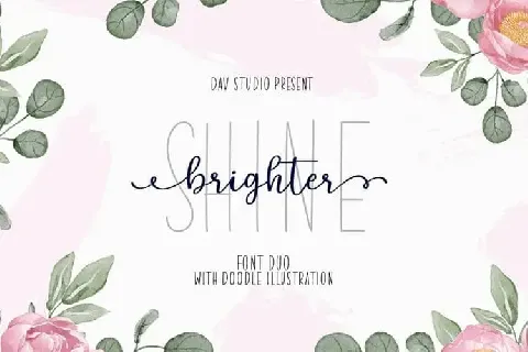 Shine Brighter Script Duo font