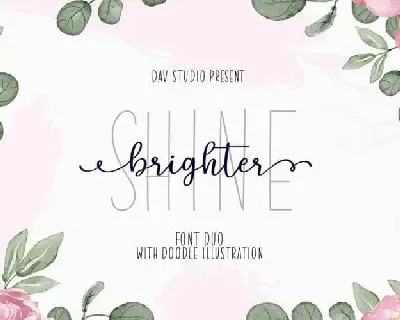Shine Brighter Script Duo font