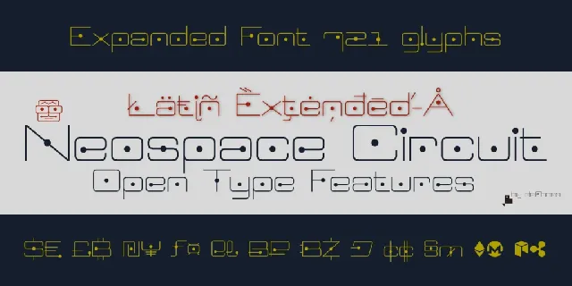 Neospace Circuit font