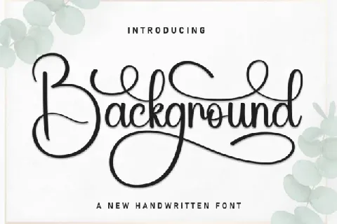 Background Script font