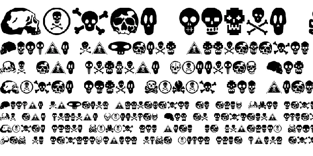 SkullBearer AOE font