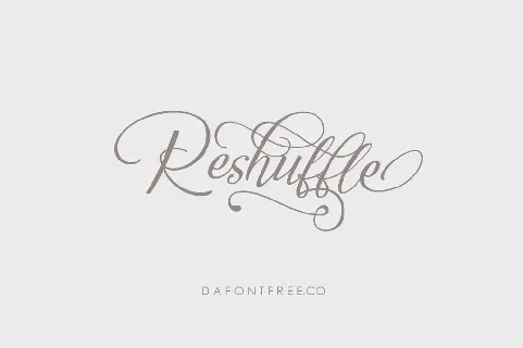 Reshuffle font