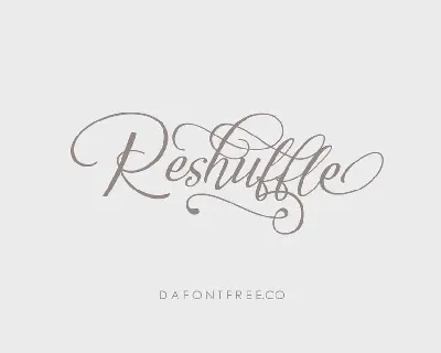 Reshuffle font