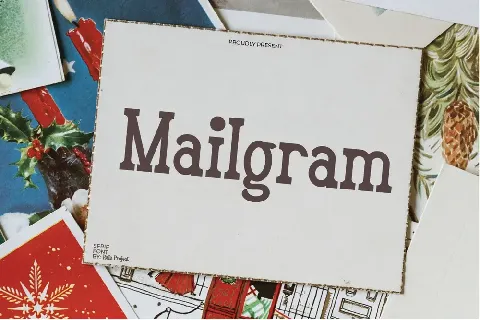 Mailgram Demo font