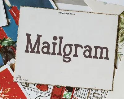 Mailgram Demo font