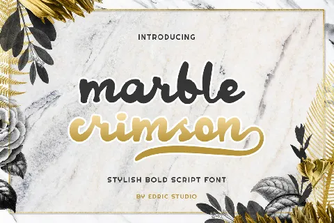 Marble Crimson Demo font