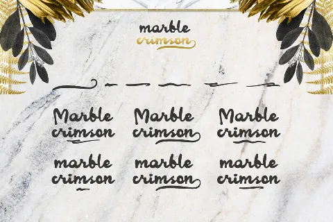 Marble Crimson Demo font