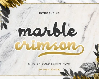 Marble Crimson Demo font