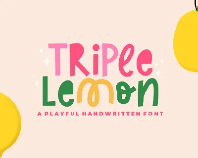 Triple Lemon font