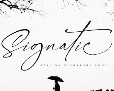 Signatie Signature font