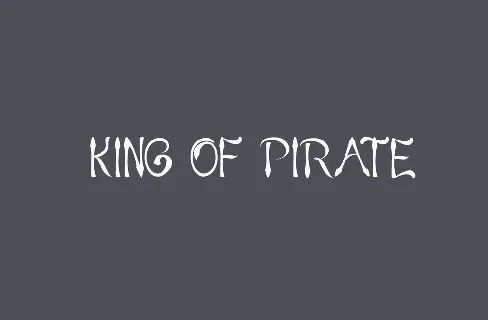 KING OF PIRATE font