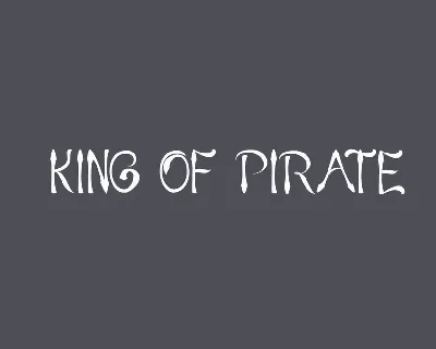 KING OF PIRATE font