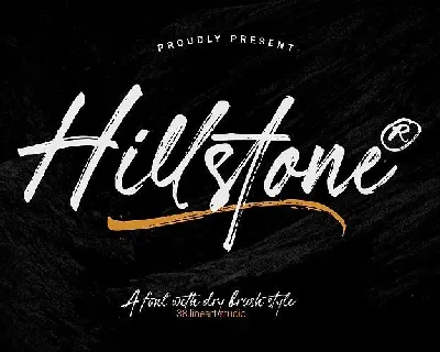 Hillstone Brush font