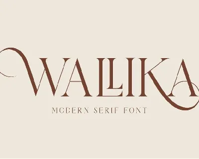 Wallika font