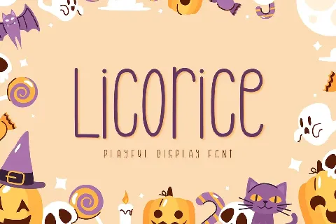 Licoriece font