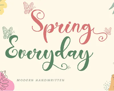 Spring Everyday font