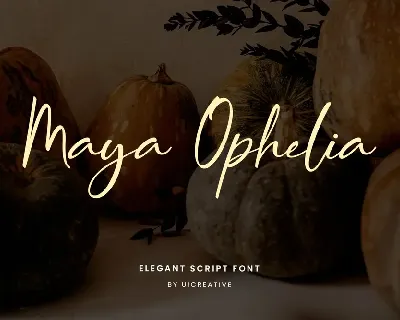 MayaOphelia font