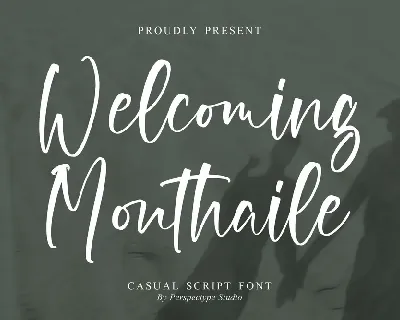 Welcoming Monthaile font