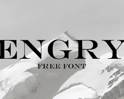 Engry font