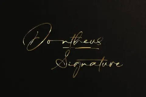 Dontheus Handwritten font
