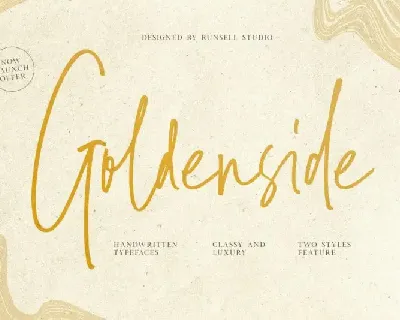 Goldenside Handwriting font