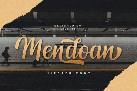 Mendoan Calligraphy font