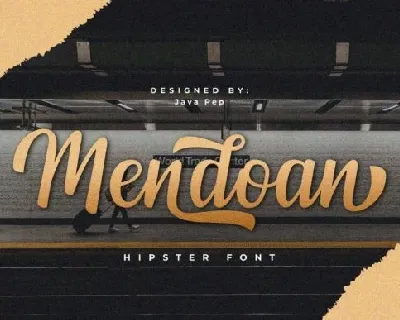 Mendoan Calligraphy font