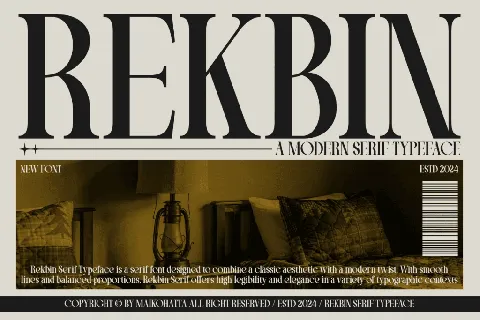 REKBIN font