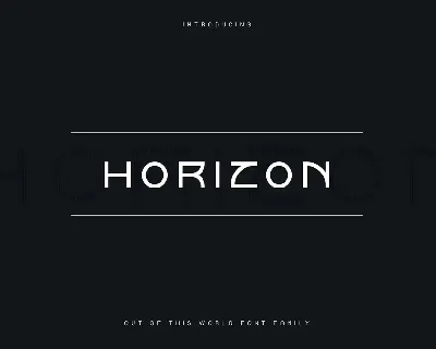 Horizon font