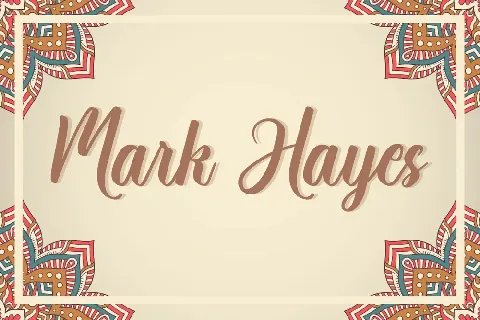 Mark Hayes Demo font