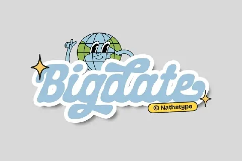 Bigdate font