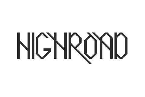 Highroad font