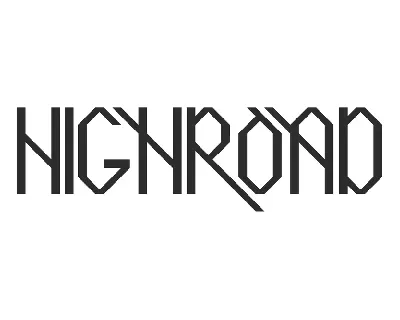 Highroad font