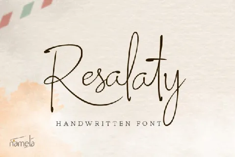 Resalaty font